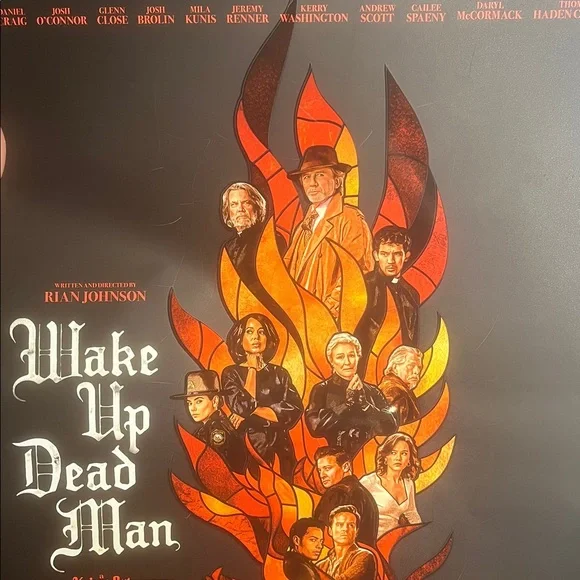 Wake Up Dead Man Limited Origin Movie Poster Knives Out Dragon 13 x 20 11/25 NEW - Picture 4 of 14